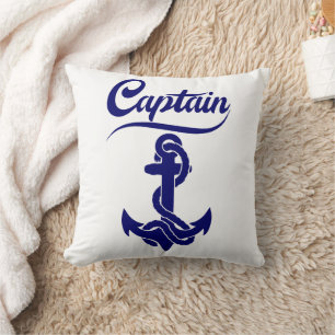 Coussin Conception nautique d'ancre de voilier capitaine