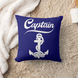 Coussin Conception nautique d'ancre de voilier capitaine
