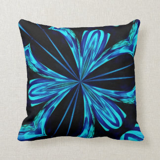 Coussin Conception noire et bleue impressionnante de