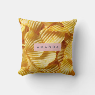 Coussin Conception personnalisée de chips de pomme de terr