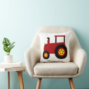 Coussin Conception Red Tractor Personnalisée