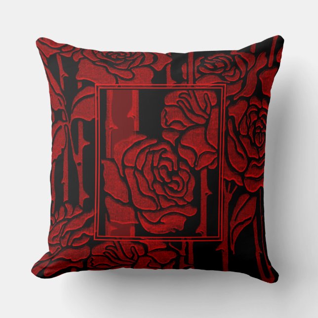 Coussin Conception rose de livre de l'anglais (Recto)