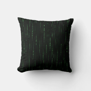 Coussin Conception Technologique Cyberpunk Code Binaire Ma