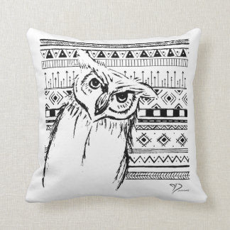Coussin Conception tribale de hibou