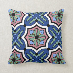 Coussin Conception vintage des années 1920 de tuile d'îl