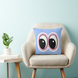 Coussin Conception Yeux Bleus 16x16