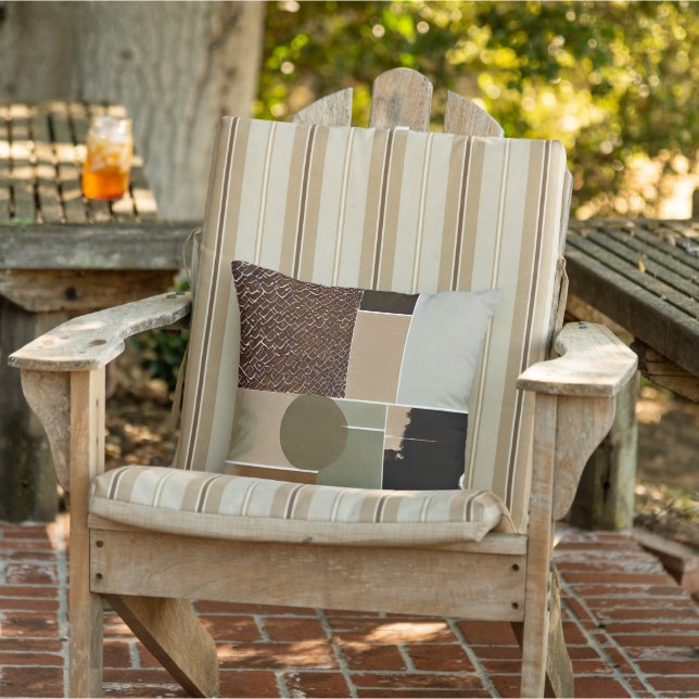 Coussin Conceptions brisées art abstrait (Chaise)
