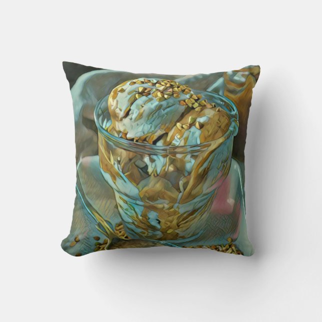 Coussin Cône crème glacée d'été (Recto)