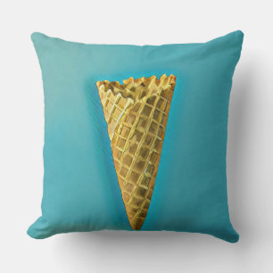 Coussin Cône gaufre pour les amateurs de glaces
