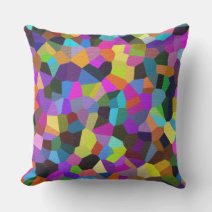 Coussin Confetti dans les tons bijoux