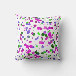 Coussin Confettis à pois roses