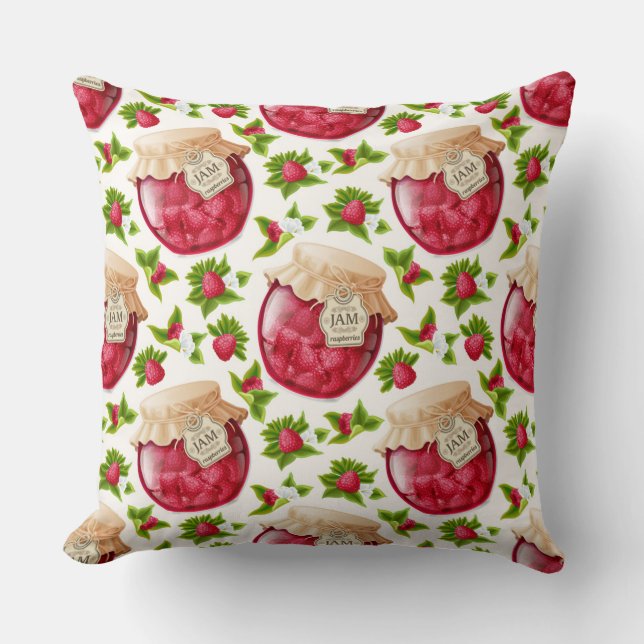 Coussin Confiture de framboise (Recto)