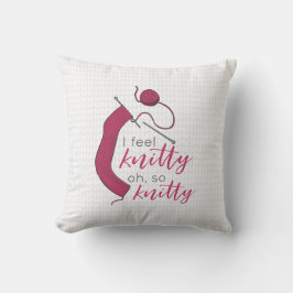 Coussin Confiture De Framboise Je Me Sens Knitty, Oh So Kn