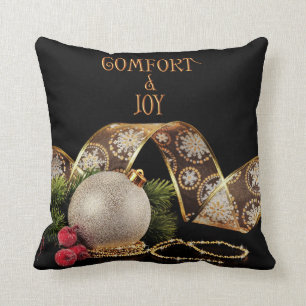 Coussin Confort et joie Ornament avec ruban