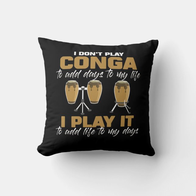 Coussin Conga drum Cuba Musique tumbadora Drummer (Recto)