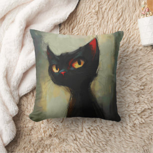 Coussin Connaissant Black Ninja Cat