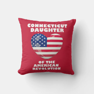 Coussin CONNECTICUT Fille de la Révolution américaine