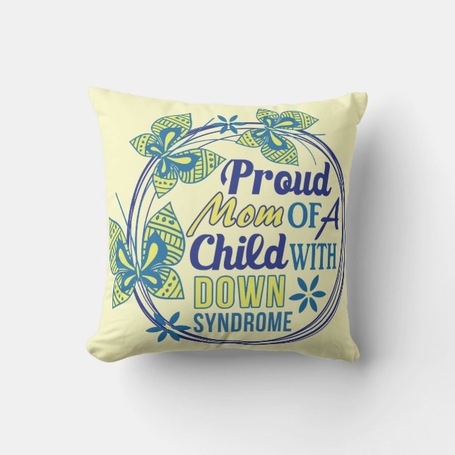 Coussin Conscience de syndrome de Down (Recto)