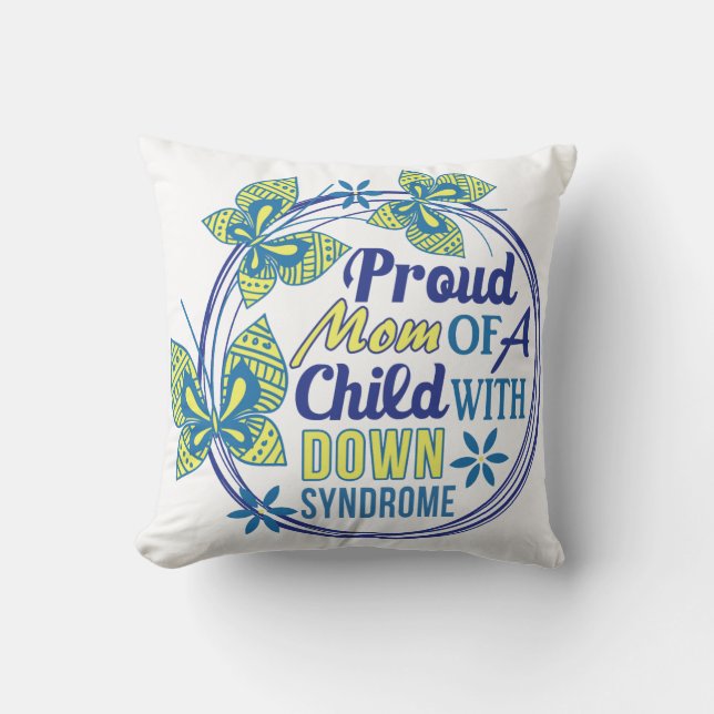 Coussin Conscience de syndrome de Down (Recto)