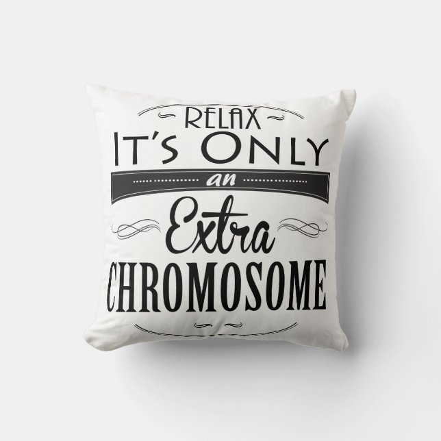 Coussin Conscience de syndrome de Down (Recto)
