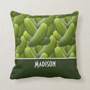 Coussin Conserves au vinaigre ; Motif de conserves au