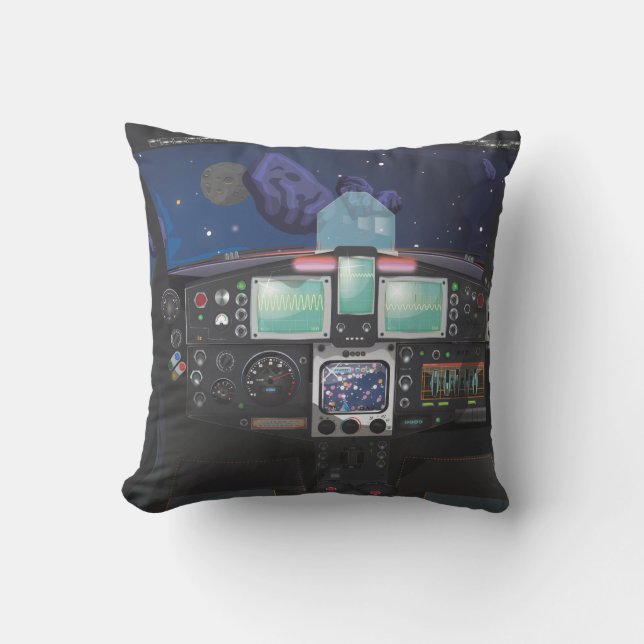 Coussin Console de vaisseau spatial (Recto)