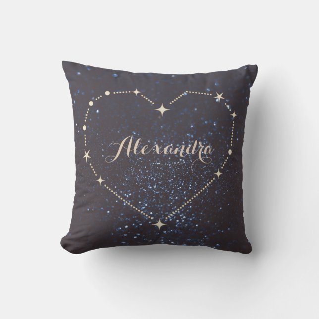 Coussin Constellation cardiaque (Recto)