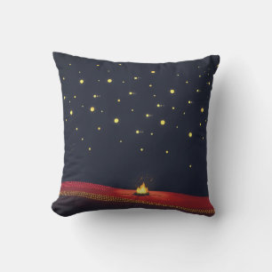 Coussin Constellation de campement étoilé à points indigèn