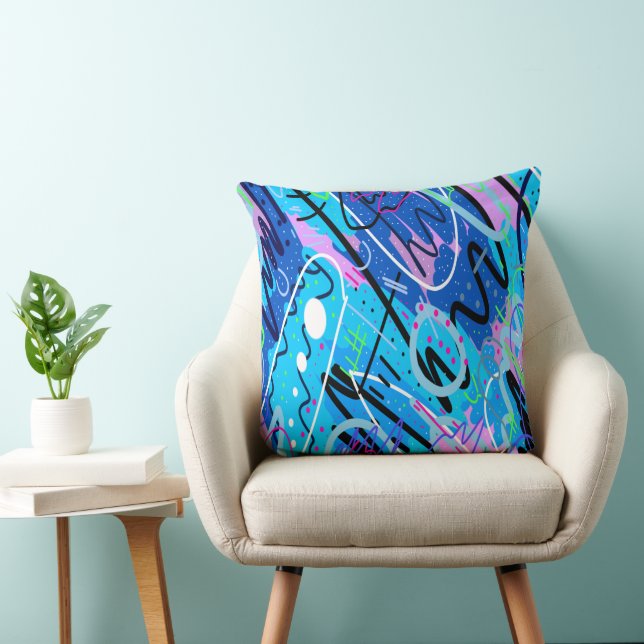 Coussin Constellations Art Abstrait (Chaise)