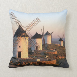 Coussin Consuegra, La Mancha, Espagne, moulins à vent
