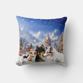 Coussin Conte de fées hivernal - Printemps Monet