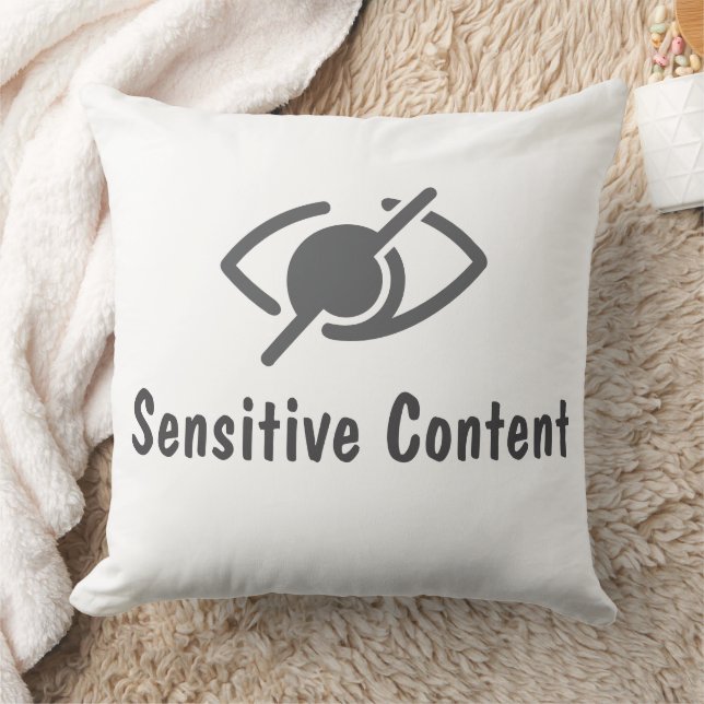 Coussin Contenu sensible - Avis de violation de politique (Couverture)