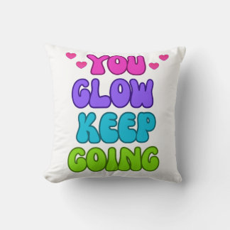 Coussin Continuez à vous éveiller - Conception brillante e