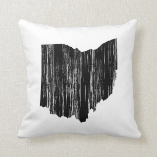 Coussin Contour affligé d'état de l'Ohio