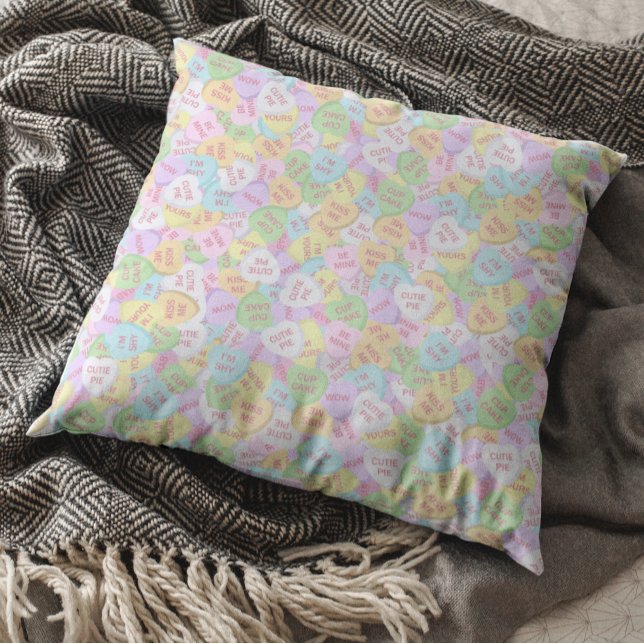 Coussin Conversation de la Saint-Valentin Motif de coeur d (Créateur téléchargé)