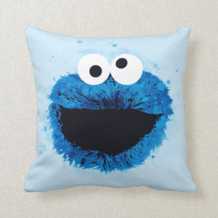 Coussin Cookie Monster   Mode aquarelle