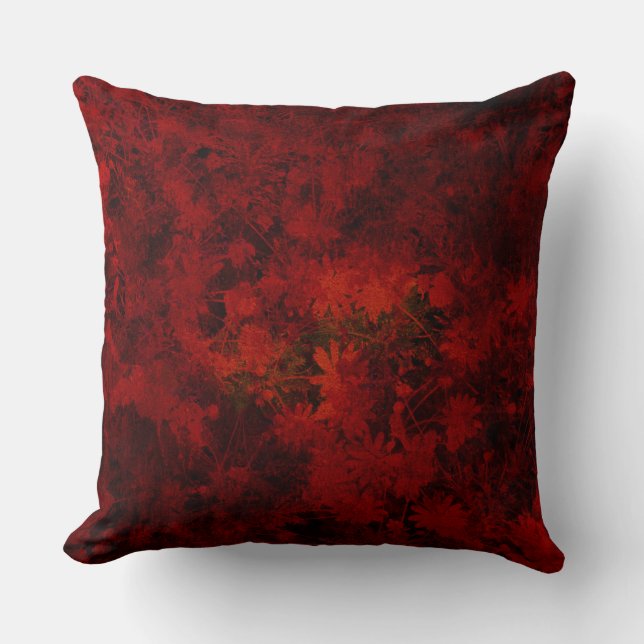 Coussin Cool, art moderne floral / fleuriste motif (Recto)