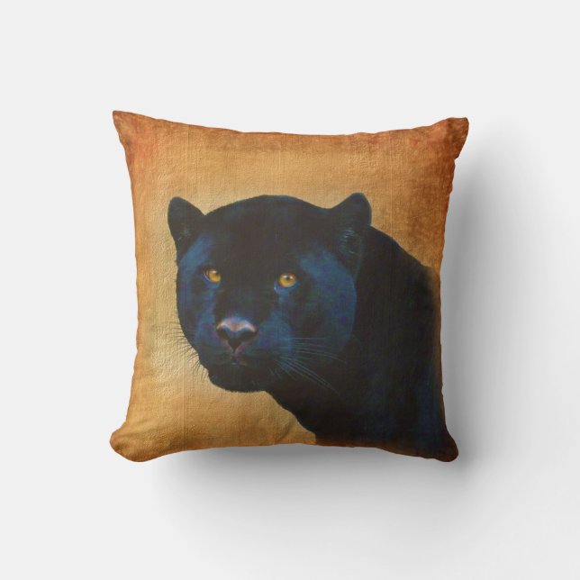 Coussin Cool Black Jaguar Panther Faune Big Cat (Recto)