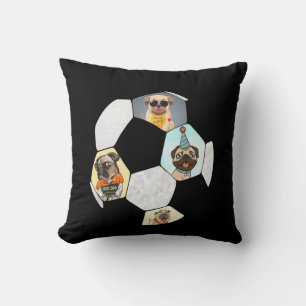 Coussin Cool de football Chien Carlin de vie Carlin Annive