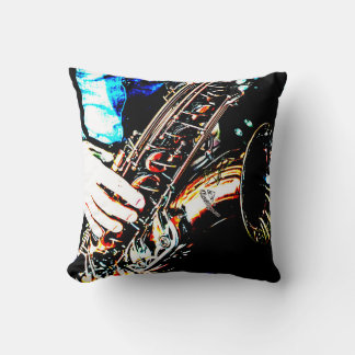 Coussin Cool Jazz Sax Saxaphone Music Lover Musicien
