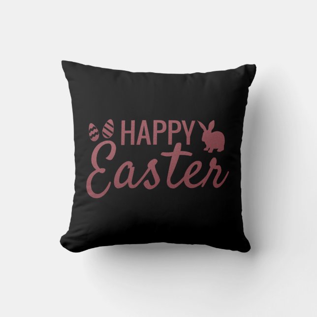 Coussin Cool Joyeux lapin de Pâques (Recto)