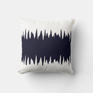 Coussin Cool Marine Zigzag Motif rayé
