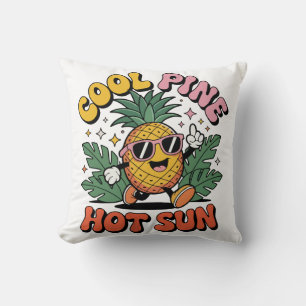 Coussin Cool Pine Hot Sun Rétro Pinède Vibes d'Été