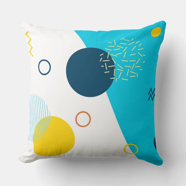 Coussin Cool, unique, tendance, urbain, Memphis illustrati (Recto)