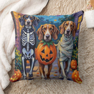 Coussin Coonhound Treeing Walker en costumes d'Halloween