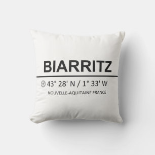 Coussin Coordonnées Biarritz - Coordonnées Biarritz