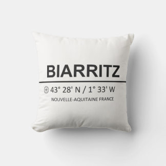 Coussin Coordonnées Biarritz - Coordonnées Biarritz