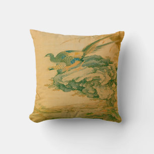 Coussin Copie de deux Chinois des faisans 19ème C.