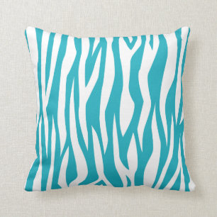 Coussin Copie de zèbre de turquoise