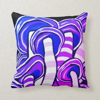 Coussin Copie hippie de champignons psychédéliques Trippy